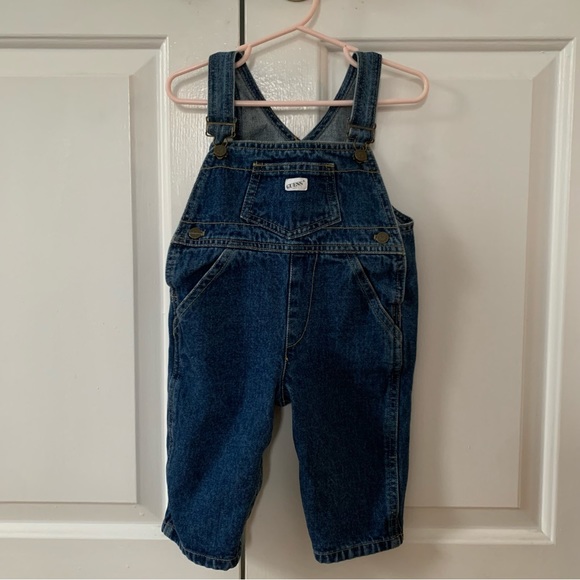 Guess Bottoms Vtg Baby Guess Overalls 2m Blue Jean 12 Month Poshmark